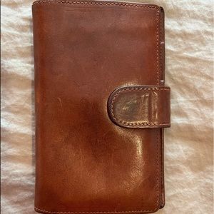 Brown Leather Renato Balestra European wallet.